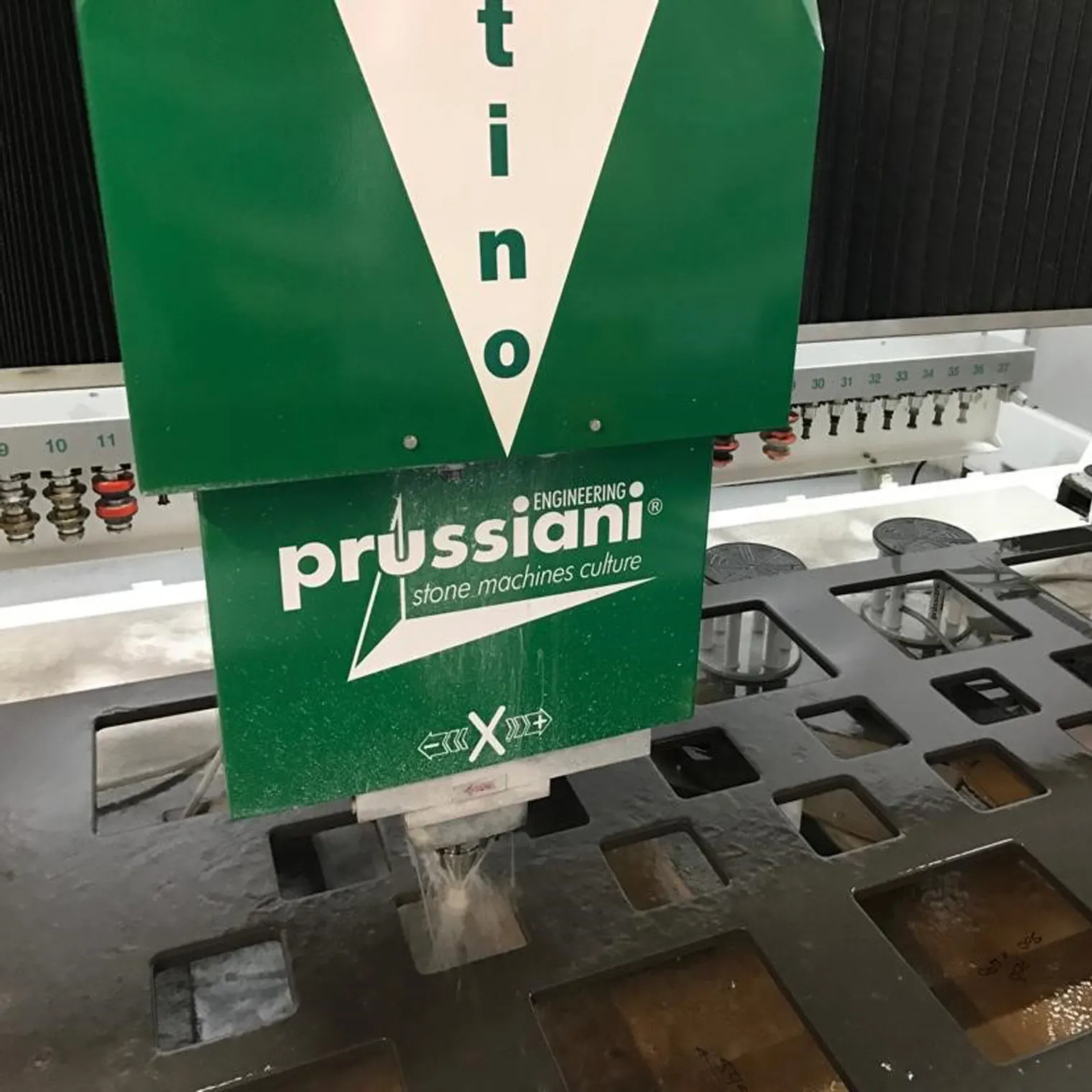 Prussiani CNC stone cutting machine in the Marlborough Granite factory